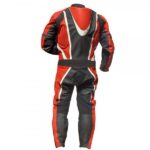 New Black Red White Motorcycle Racing Leather Suit - Image 2