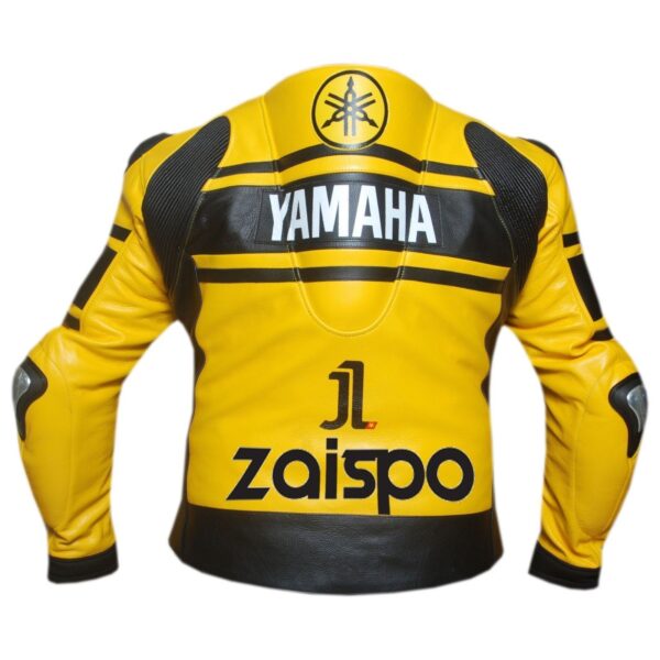 Yellow Black Yamaha Motorcycle Racing Speed Hump Jacket - Image 2