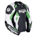 Spyder 2015 Motorbike Racing Leather Green Jacket - Image 2