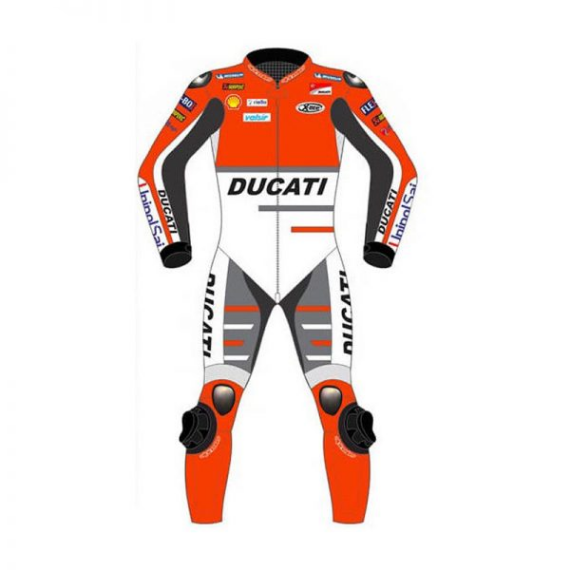 Andrea-Dovizioso-Motorcycle-Ducati-MotoGP-Leather-Suit.png Andrea Dovizioso Motorcycle Ducati MotoGP Leather Suit - Image 1