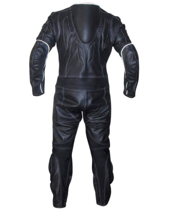 Black Flasher Motorcycle Racing Leather Suit - Image 2