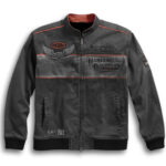 Black Harley Davidson Cotton Casual Jacket