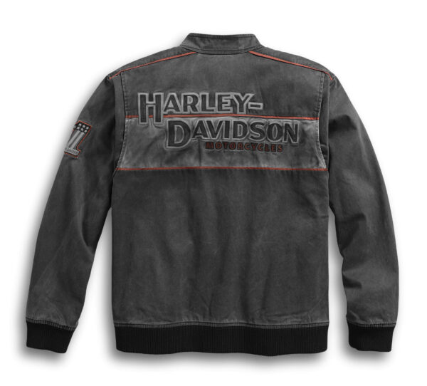 Black Harley Davidson Cotton Casual Jacket - Image 2