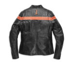 Black Harley Davidson Motorcycle Leather Jacket - Image 2