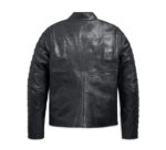 Black Harley Davidson Ozello Perforated Leather Jacket
