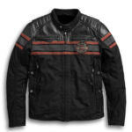 Black Harley Davidson Riding Leather Jacket