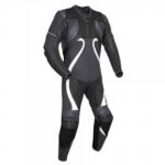 Black Motorcycle Racing Leather Suit
