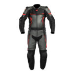 Black Night Eagle Motorcycle Leather Racing Suit