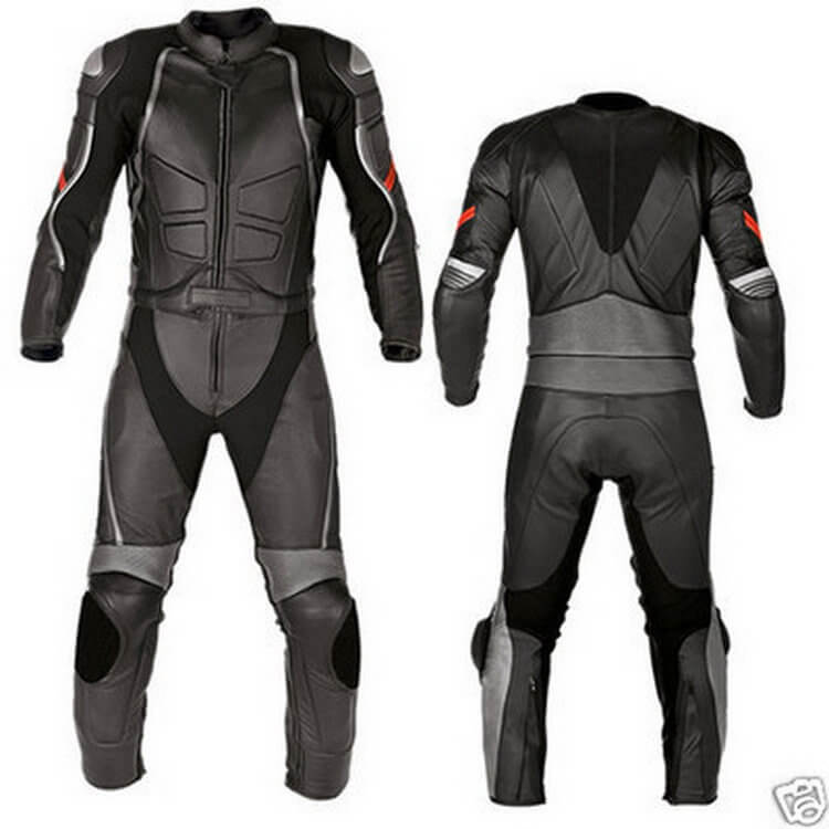 Black-Night-Rider-Motorcycle-Racing-Leather-Suit.jpg Black Night Rider Motorcycle Racing Leather Suit - Image 1