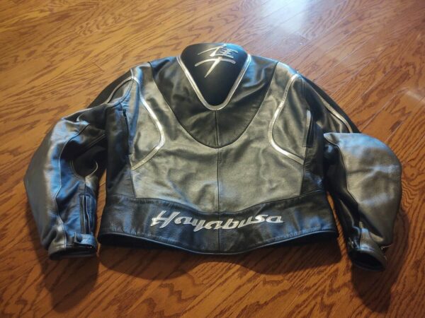 Black Suzuki Hayabusa Motorcycle Jacket - Image 2
