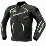 Black Suzuki Race Track Hayabusa Motorcycle Jacket