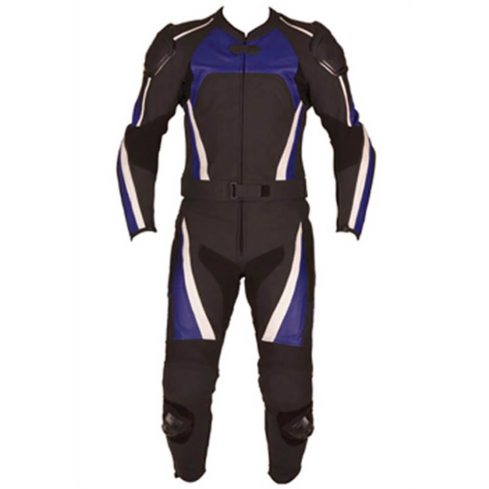 Black-and-Blue-Motorcycle-Racing-Leather-Suit-1.jpg Black and Blue Motorcycle Racing Leather Suit - Image 1