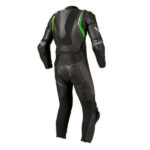 Black and Green Motorcycle Racing Sports Leather Suit - Image 2