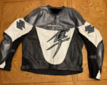 Black and White Suzuki Hayabusa Motorcycle Jacket