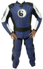 Blue Motorcycle Racing Sports Leather Suit