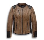 Brown Harley Davidson Motorcycle Leather Jacket - Image 2
