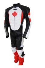 Canadian Flag CE Protected Armour Motorcycle Suit