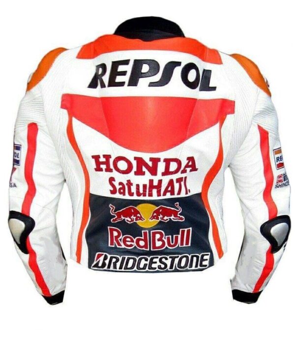 HONDA Repsol Motorbike Leather Jacket - Image 2