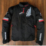 Custom Honda Black And Red motorcycle racing jacket