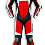Ducati Red And White  Motorcycle Leather Suit