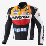 DUHAN Orange And Black Motorcycle Repsol Jacket