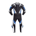Dark Blue and Black Motorcycle Racing Leather Suit - Image 2