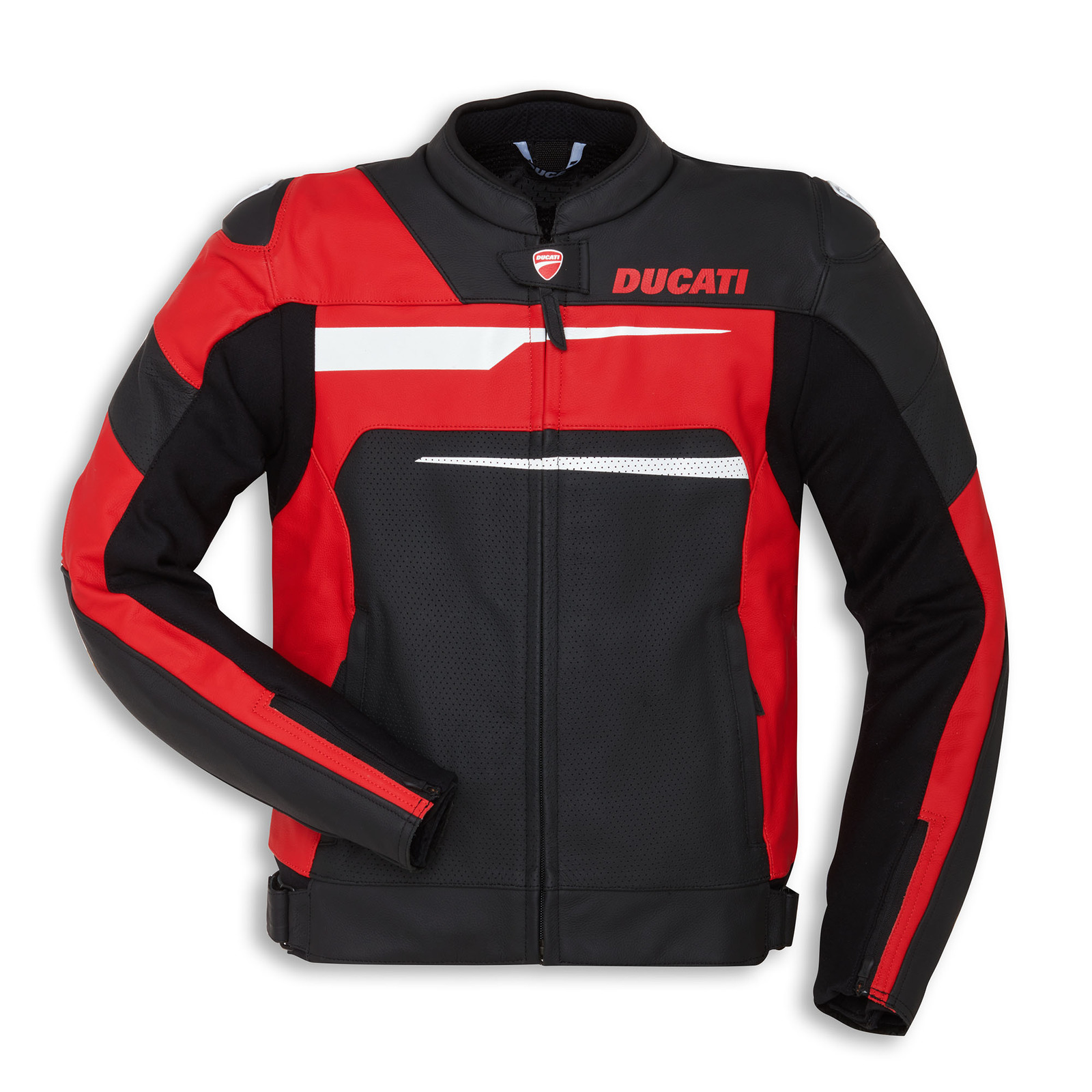 Ducati-Genuine-Perforated-Leather-motorcycle-Jacket.jpg Ducati Genuine Perforated Leather motorcycle Jacket - Image 1