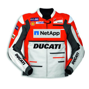 Ducati Team 18 Motorcycle Racing Leather Jacket