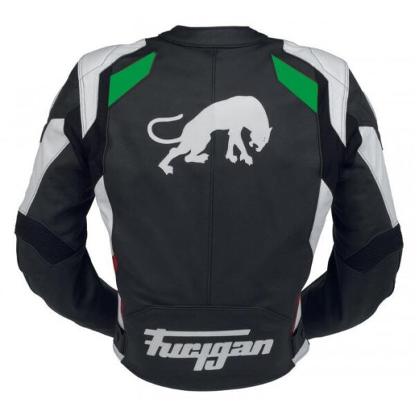 Spyder 2015 Motorbike Racing Leather Green Jacket - Image 3