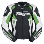 Spyder 2015 Motorbike Racing Leather Green Jacket