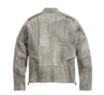 Grey Harley Davidson Burghal Leather Jacket - Image 2