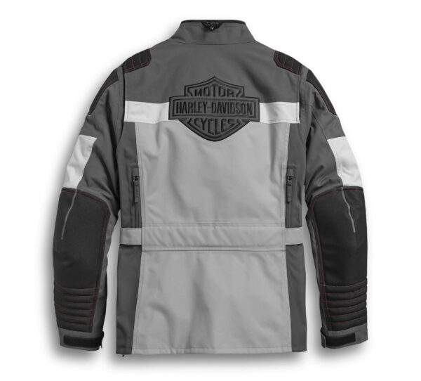 Grey Harley Davidson Waterproof Riding Jacket - Image 2