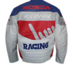 HONDA Motorbike Racing Leather Jacket - Image 2