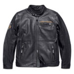 Harley Davidson Black Motorcycle Eagle Leather Jacket