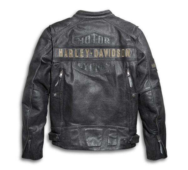 Harley Davidson Black Motorcycle Jacket - Image 2