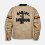 Harley Davidson Black Racing Leather Jacket - Image 2
