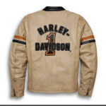 Harley Davidson Black Racing Leather Jacket - Image 3
