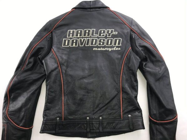 Harley Davidson Coastline Motorcycle Leather Jacket - Image 2