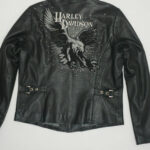 Harley Davidson Dazzle Eagle Rhinestone Leather Jacket