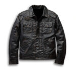 Harley Davidson Digger Black Leather Jacket - Image 2