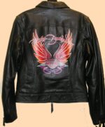 Harley Davidson Distinction Eagle Painted Leather Jacket