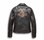 Harley Davidson Eagle Distressed Leather Biker Jacket
