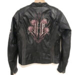Harley Davidson Freedom Purple Roses Leather Jacket