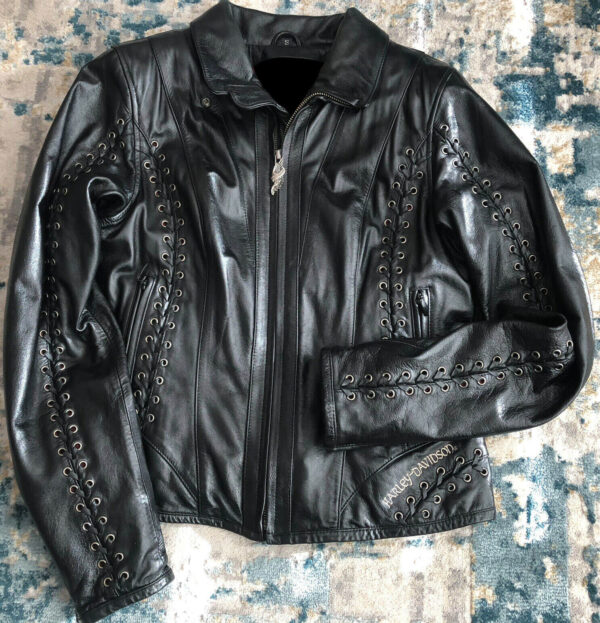 Harley Davidson Gypsy Road Laced Leather Jacket - Image 2