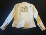 Harley Davidson Iron White Motorcycle Leather Jacket
