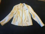 Harley Davidson Iron White Motorcycle Leather Jacket - Image 2