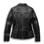 Harley Davidson Motorcycle Black Leather Jacket