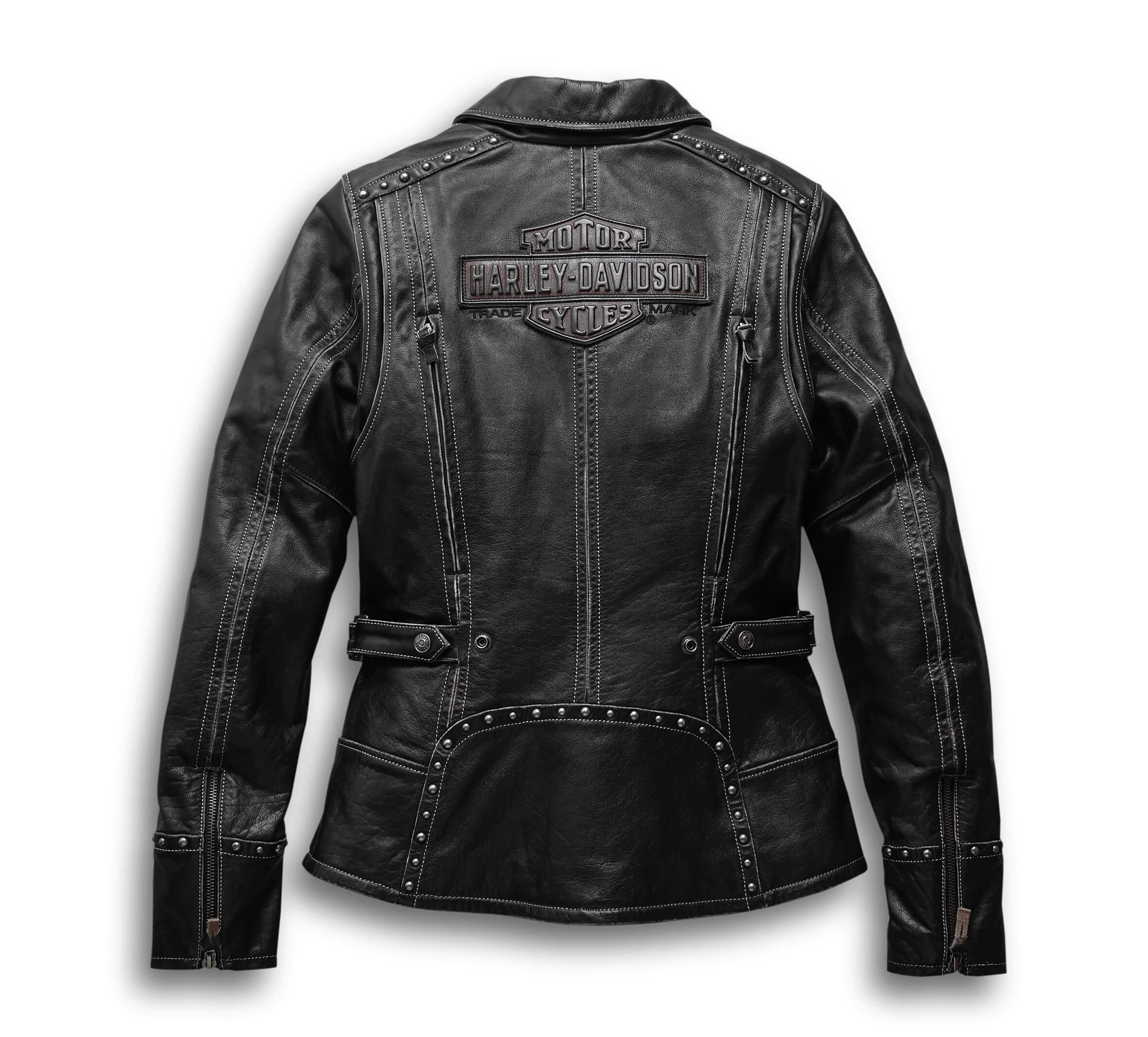 Harley-Davidson-Motorcycle-Black-Leather-Jacket-2.jpg Harley Davidson Motorcycle Black Leather Jacket - Image 1