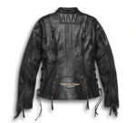 Harley Davidson Motorcycle Fringed Leather Jacket