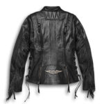 Harley Davidson Motorcycle Fringed Leather Jacket